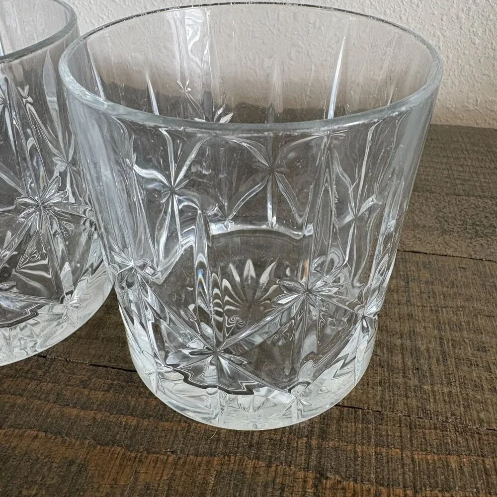 Waterford‎ Crystal Marquis Double Old Fashioned Glass Set of 2 Glasses Sparkle